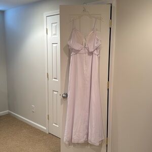 Beautiful white gown. Flows with movement. 
100% polyester